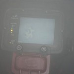 The search & rescue team can be seen on the screen of a thermal imaging camera as they search the building.