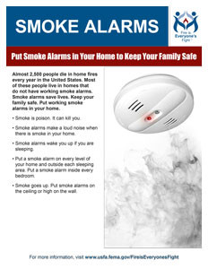 Smoke Alarm flyer