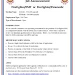 Job posting – firefighter paramedic or emt 2023